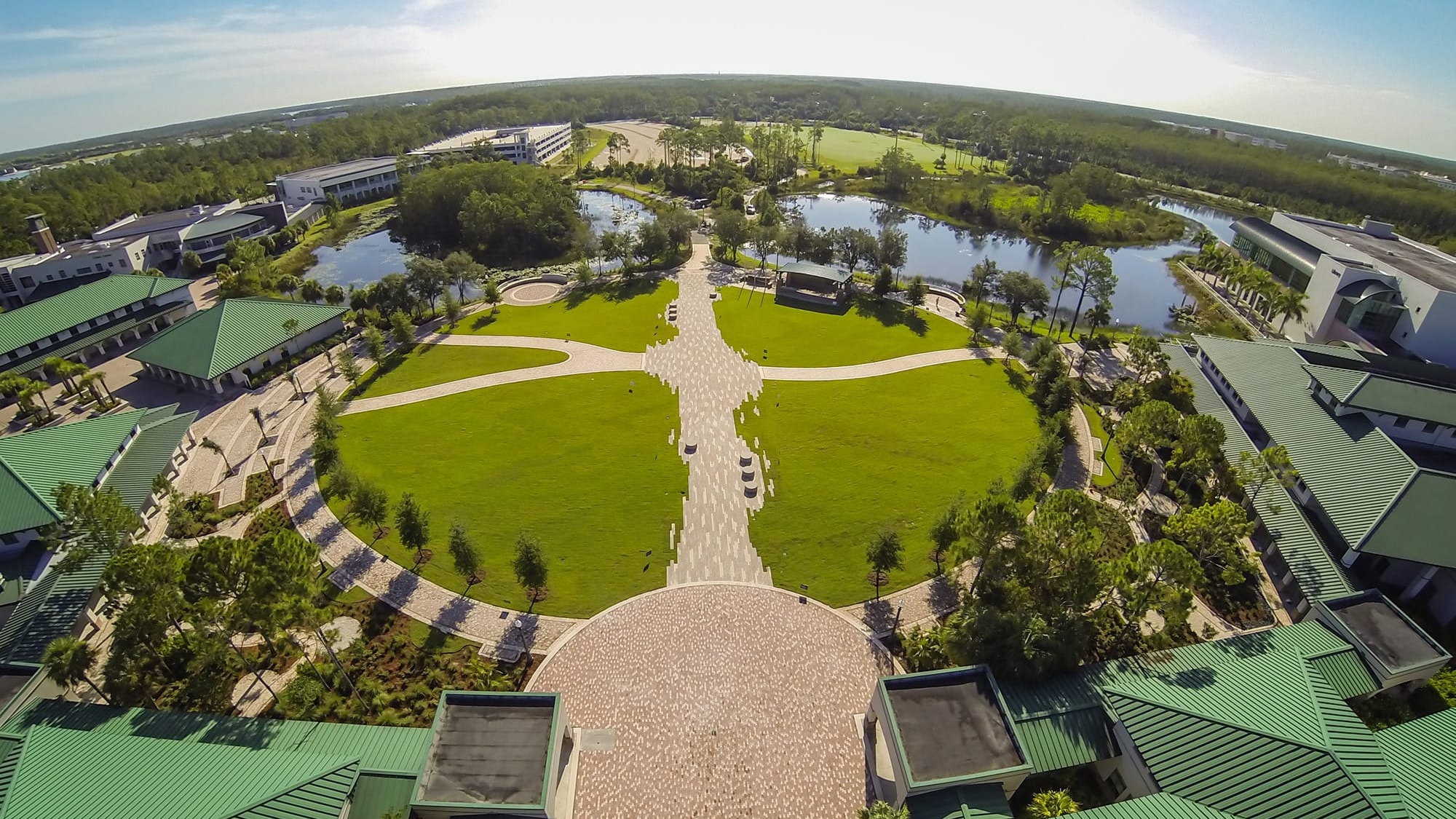 FGCU students on campus with Accuity study packets